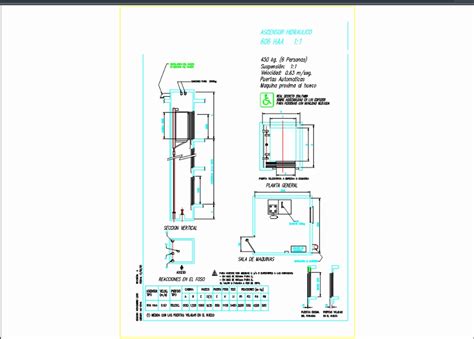 Ascensor hidráulico en AutoCAD Descargar CAD 124 15 KB Bibliocad