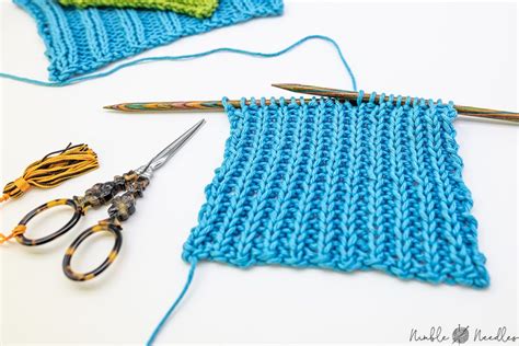 Knitting 1X1 Rib Stitch How To Knit The Twisted Rib Stitch 1x1