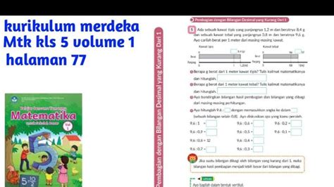 Soal Kunci Jawaban Buku Matematika Kelas 5 SD Halaman 77 Soal Asyik