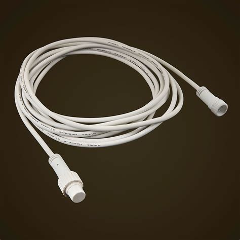 5M Festoon Extension Cord White - Commercial Grade - IP44 Rated