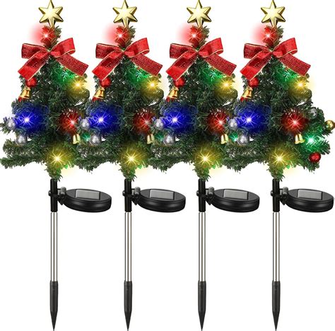 Amazon Vihose Pcs Solar Christmas Tree Lights Waterproof For