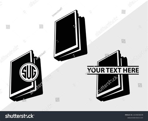 Book Svg Printable Vector Illustration Stock Vector (Royalty Free ...