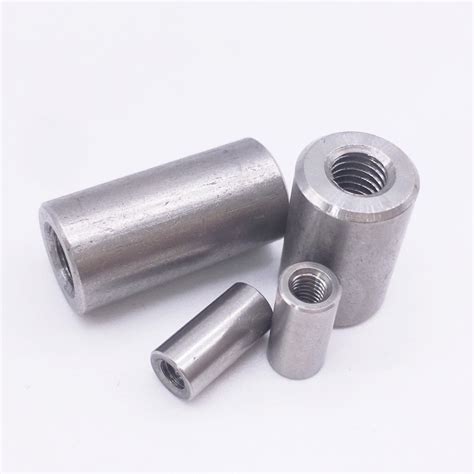 Stainless Steel Threaded Rod Round Coupling Nut For Bar Stud