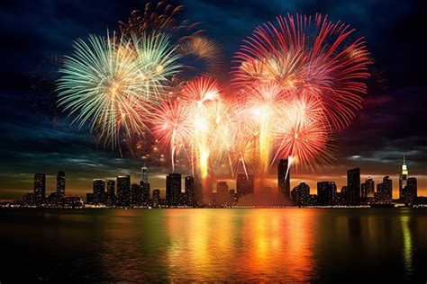 3rd January Fireworks In New York City Background, Architecture, High ...