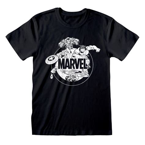 Marvel Comics Comic Character Black T Shirt