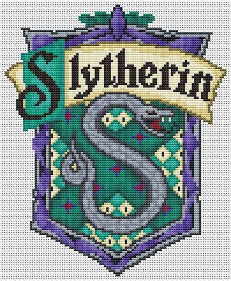 Hogwarts Slytherin House Crest Pixel Art Harry Potter Perler Beads Images