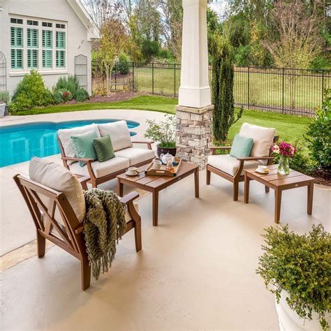 Upgrade Your Outdoor Space with POLYWOOD® Braxton 5-Piece Deep Seating