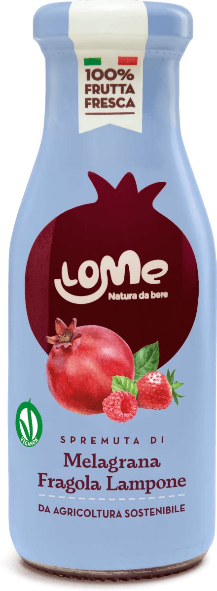 Lome Super Fruit Spremuta Di Melagrana Fragola E Lampone 250 Ml