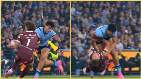 State Of Origin Joseph Suaalii Sent Off For Brutal Tackle On Reece