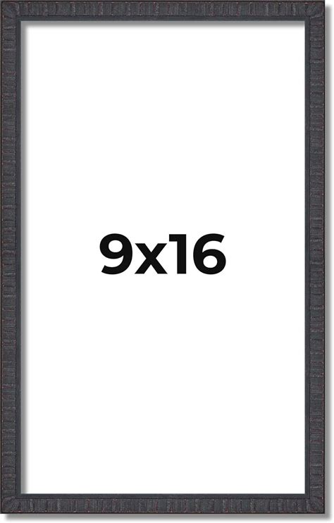 9x16 Frame Brown Picture Frame - Complete Modern Photo Frame Includes UV Shatter Guard Front ...