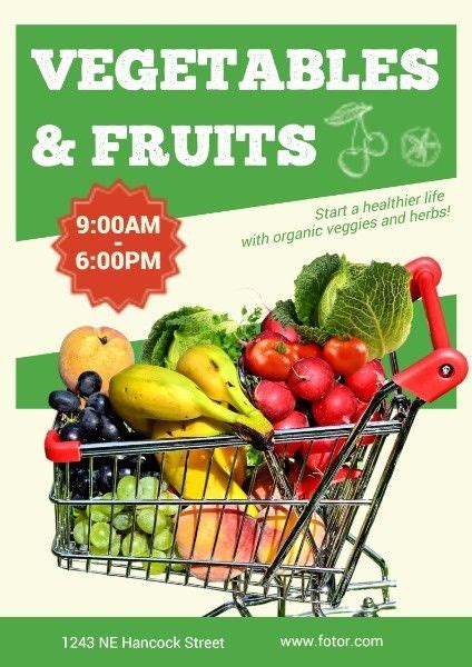 Grocery Store Sale Poster Template and Ideas for Design | Fotor