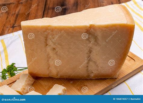 Big Wedge Of Parmigiano Reggiano Parmesan Hard Italian Cheese Made From