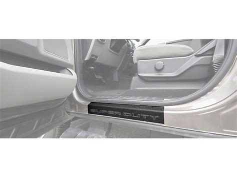 F 250 Super Duty Front Door Sill Protection With Super Duty Logo Tuf