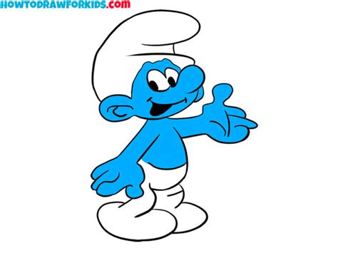 How to Draw a Smurf - Easy Drawing Tutorial For Kids