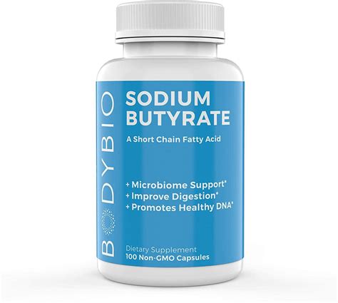 BodyBio Sodium Butyrate / Бутират Натрия 100 капс: купить БАДы, цена в ...