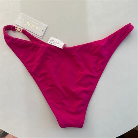 NWT L Space Womens Bougainvillea Pink Ziggy Bitsy Bikini Bottom Size XL LSZIB EBay