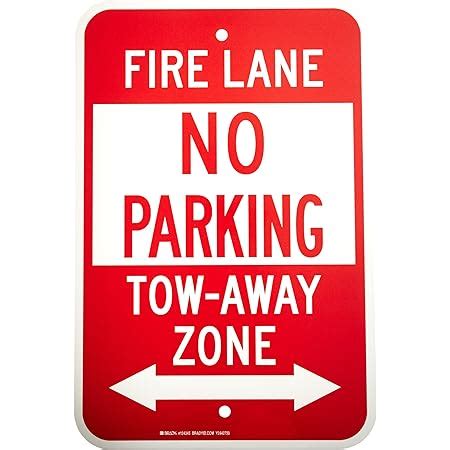 Smartsign T Eg Fire Lane No Parking Tow Away Zone Sign