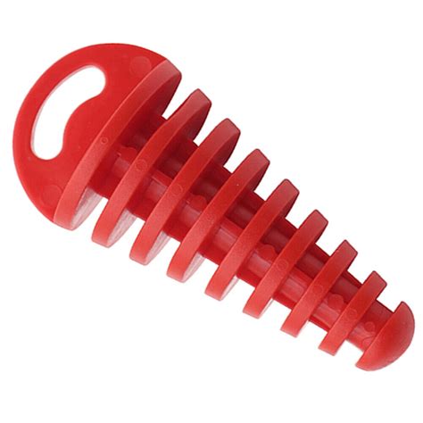 Motorcycle Exhaust Pipe Air Bleeder Plug Muffler Wash Plug Small Red