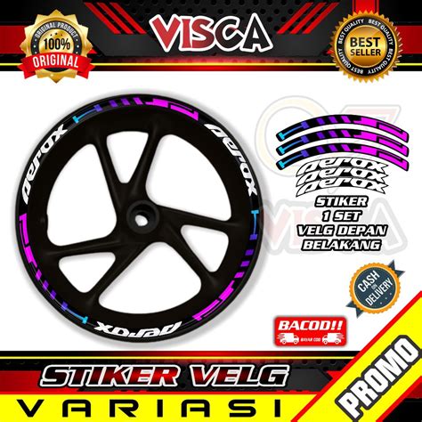 Rim Sticker Velk Sticker Rim Cutting Sticker Aerox Hitech