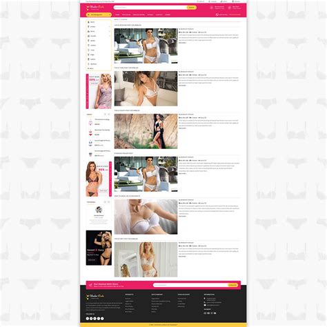 Lingerie And Adult PrestaShop Theme Webibazaar Theme