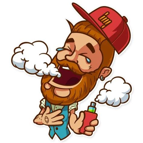 Набор стикеров для Telegram «Настоящий вейпер»