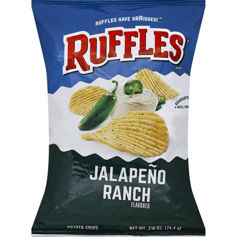 Ruffles Potato Chips Jalapeno Ranch Flavored Shop Quality Foods