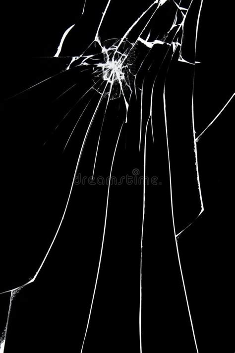 Cracked Broken Smartphone Or Tablet Screen Texture Of Broken Glass