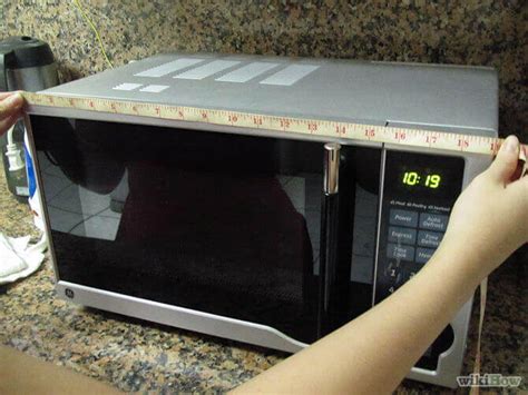 Microwave oven capacity guide, size chart