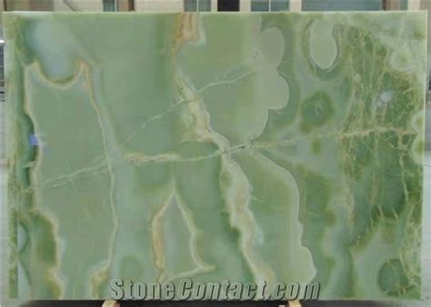 Afghanistan Verde Light Green Onyx Stone Slab From China Stonecontact