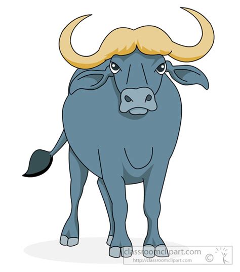 Animal Clipart - Buffalo Clipart - buffalo-standing-clipart - Classroom ...