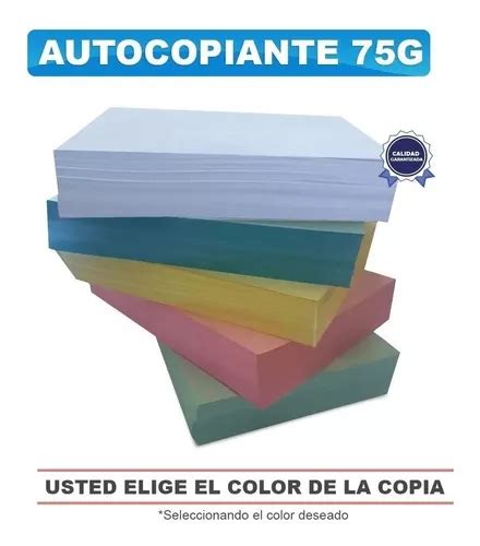 Papel Autocopiante Carta Cb Cf 1000 Pz C U Total 2000 Piezas Meses