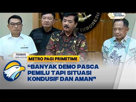 Menko Hadi Sebut Masih Ada Demo Pasca Pemilu Tapi Situasi Kondusif