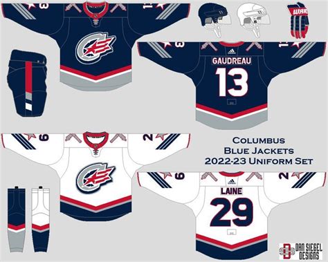 Columbus Blue Jackets Uniform Set Concept