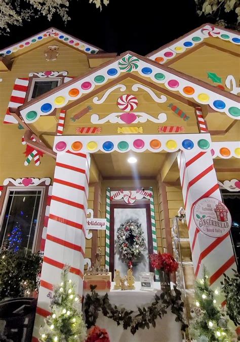 Woman Transforms Her Entire Home Into A Life Size Gingerbread House For