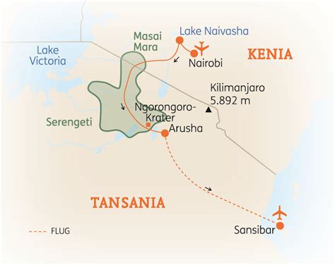 Gruppenreise Tansania Kenia Höhepunkte mit Sansibar 2024 2025