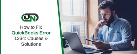 Fix QuickBooks Error 1334 Causes Solutions