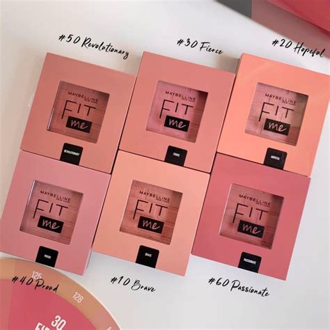 บลัชใหม่ 6 เฉดสี Maybelline Fit Me Blush บลัชสีชัด ติดทนมากกก ปัดแล้ว