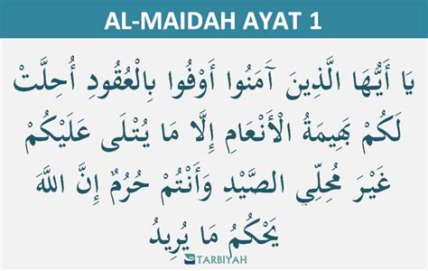 Surat Al Maidah Ayat Arti Per Kata Dan Tafsir