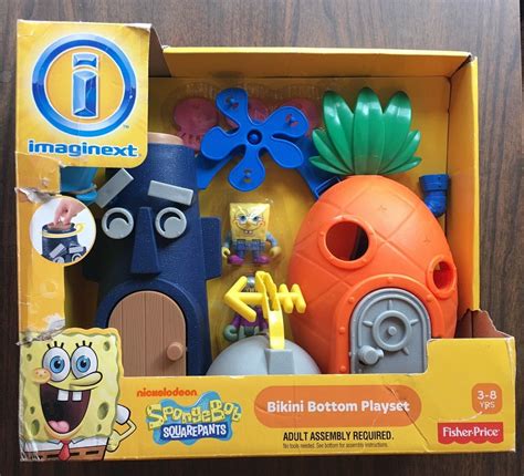 Spongebob Squarepants Bikini Bottom Playset House Squidward Jellyfish Launcher