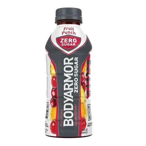 Bodyarmor Zero Sugar Bottled Sports Drink Fruit Punch 16 Fl Oz