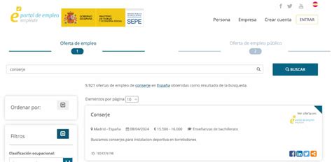 El Sepe Publica M S De Ofertas De Empleo Para Conserjes Sin