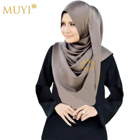 Hijab musulman femmes foulard carré Turban Hijab tête revêtements