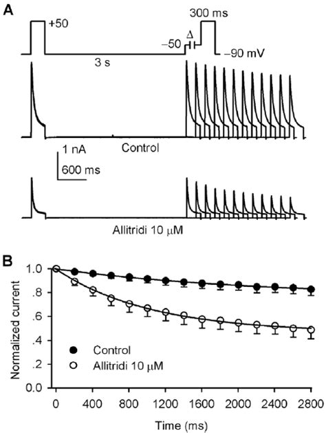 Effect Of Allitridi On Closed State Inactivation Of HKv4 3 Current A