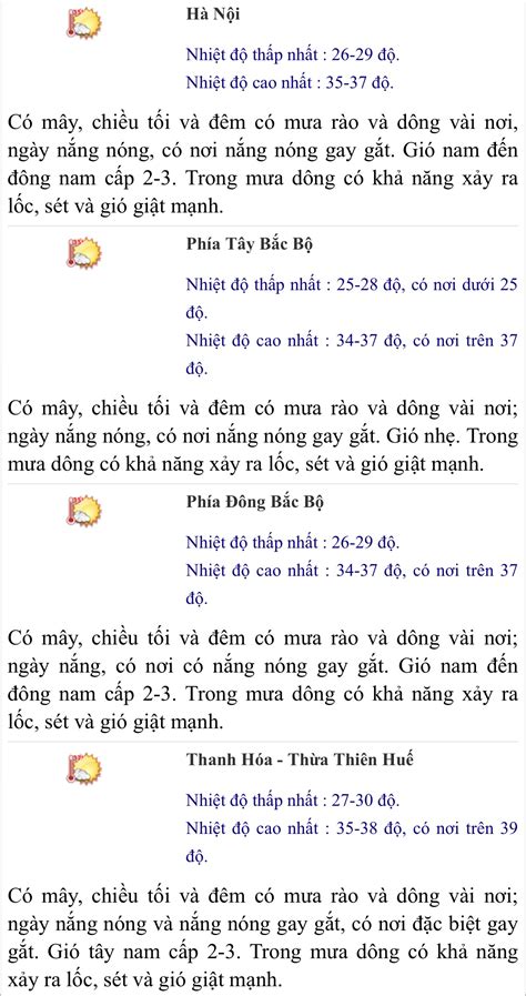 Cập nhật dự báo thời tiết trên cả nước đêm nay và ngày mai 17.6