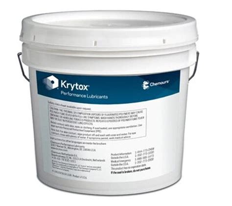 Chemours Krytox 250 AD Black Extreme Pressure Aerospace Grease 5 Kg