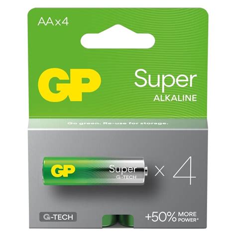 Alkalická baterie GP Super LR6 AA 4 ks MAGNET 3P Promyšlené