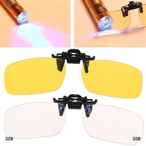 【cod】clip On Blue Light Filter Blocking Glasses Office Computer Anti Uv Strain Relief Shopee