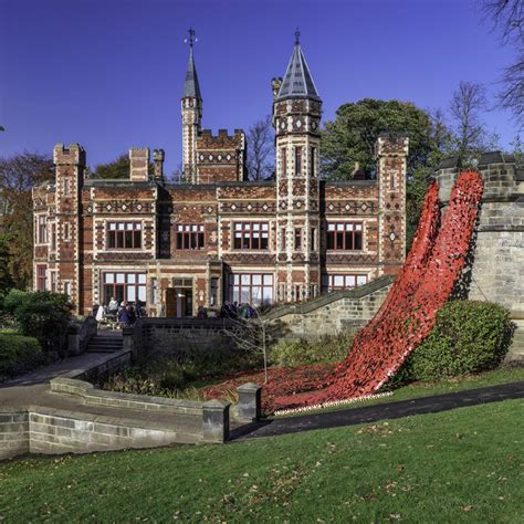 Remembrance Day Poppy Display At Saltwell Park Gateshead Tyne Wear