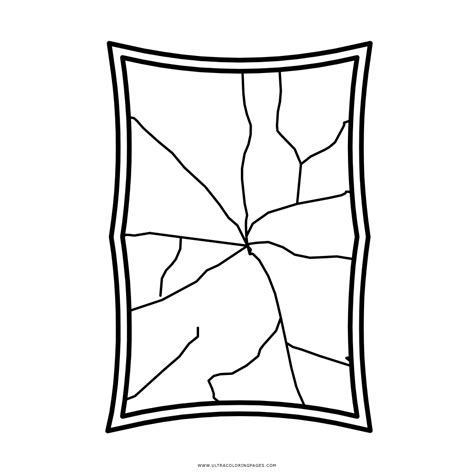 Broken Mirror Coloring Page Coloring Page Coloring Nation