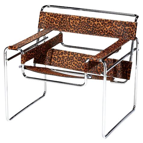 Knoll X Supreme Leopard Model B Wassily Lounge Chair Marcel Breuer